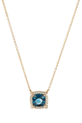 Chatelaine Necklace, 18k Yellow Gold with Topaz & Diamonds
